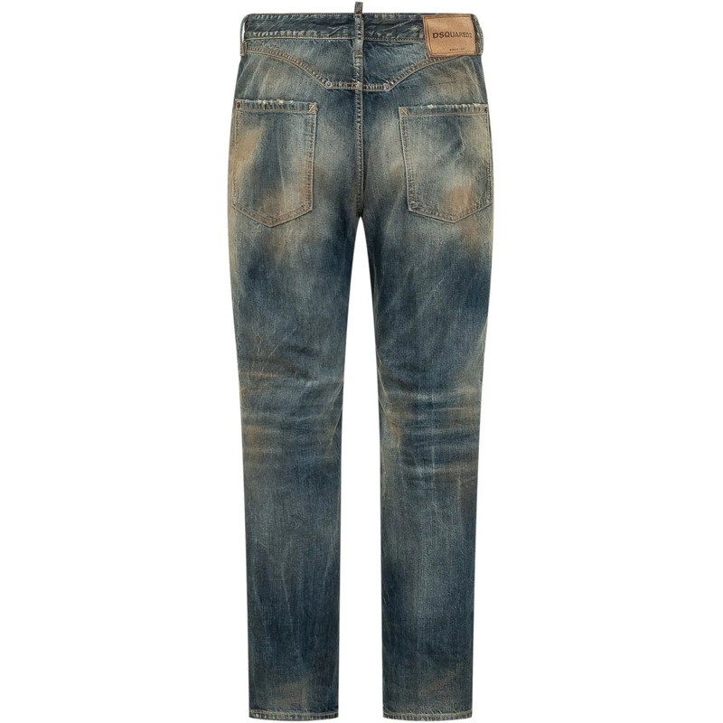 Dsquared2 Jeans Slim Fit Jeans a Gamba Dritta blau(Image 2)