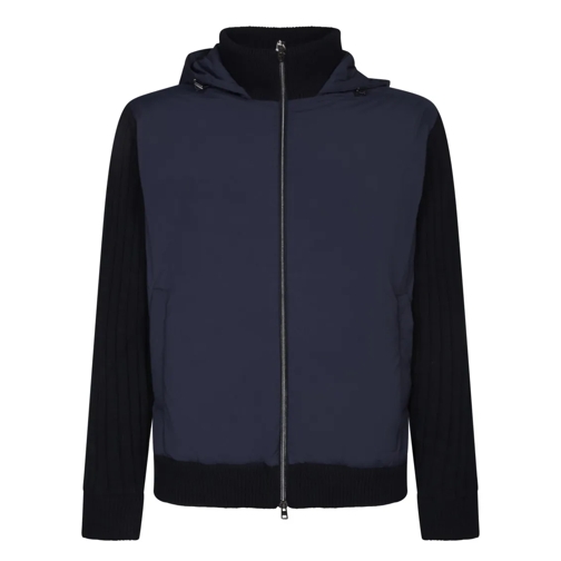 Herno Vest Full-Zip Cardigan Blue