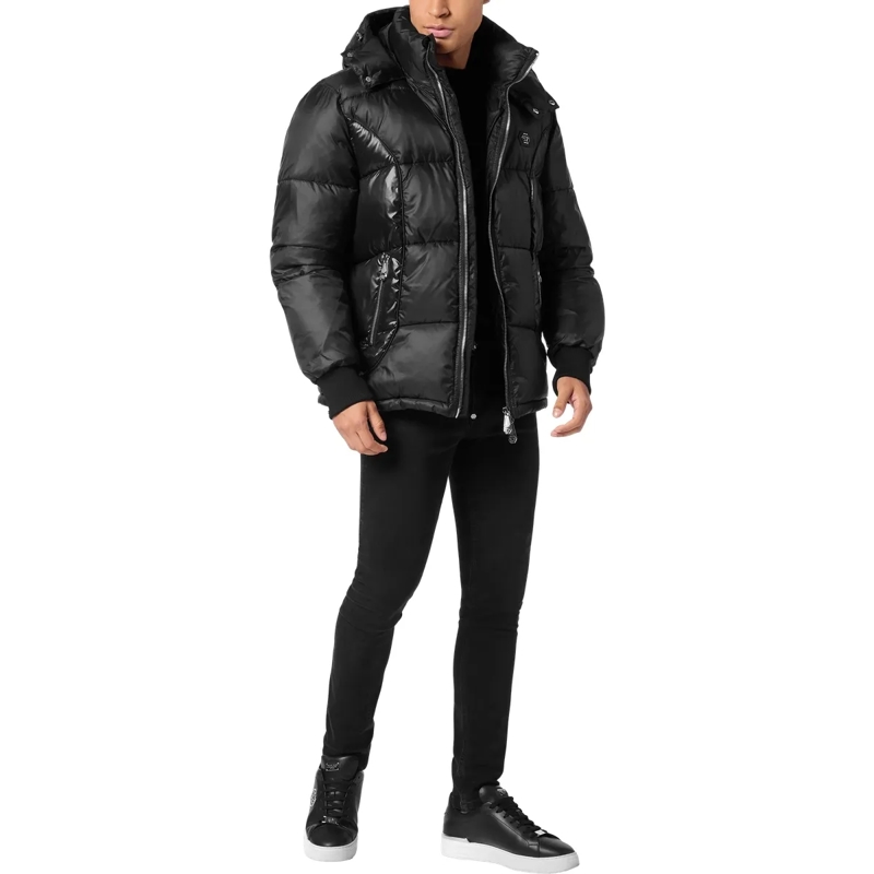 Philipp Plein Lederjacke Jacke schwarz(Image 4)