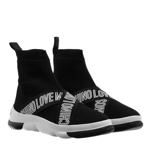 Love Moschino Sneakerd.Camp40 Calza Nero/Bianco-Nero sneaker slip-on