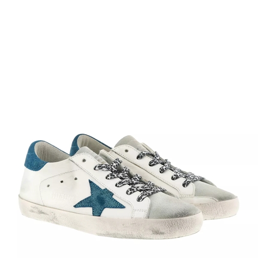 Golden Goose Superstar Sneaker White Metal Blue Star scarpa da ginnastica bassa