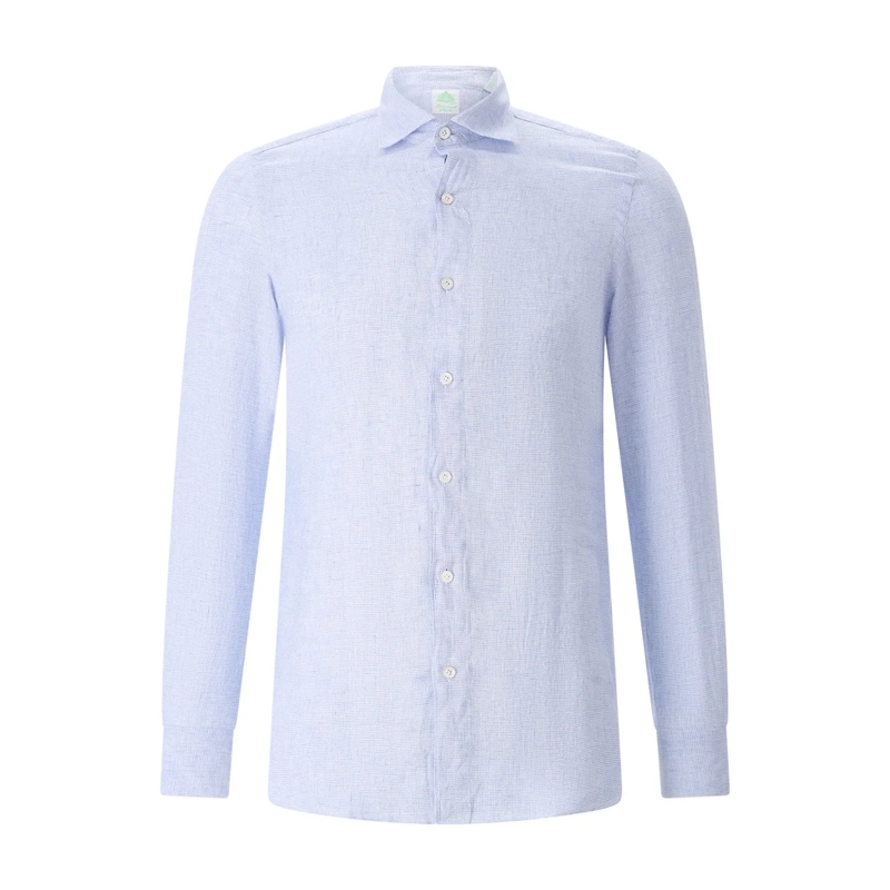 Finamore Hemd Hemd Luigi Tokyo blau