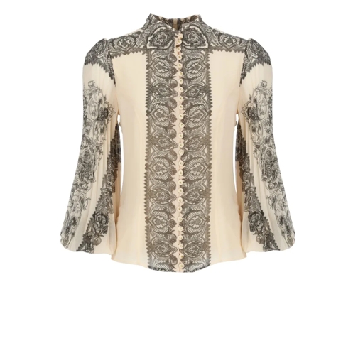 Zimmermann Blusen Sunray Blouse Neutrals