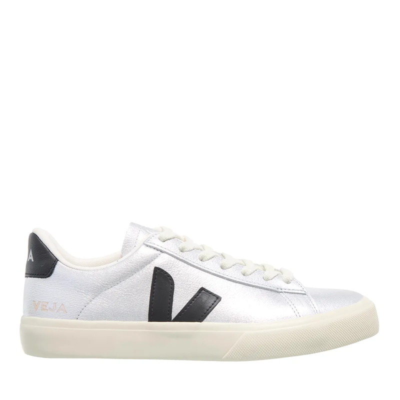 Veja Low-Top-Sneaker Campo Silver Black