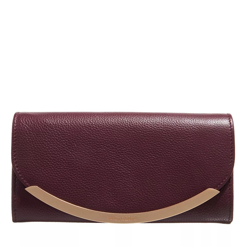 See By Chloé Kontinentalgeldbörse Continental Wallet Leather Full Violine