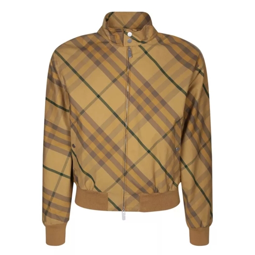 Burberry Cotton Bomber Jacket Brown 