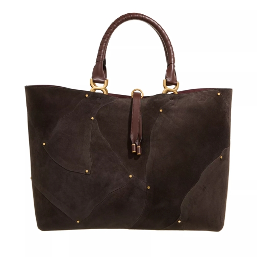Chloé Marcie Leather Tote Bag Marrone Shopping Bag