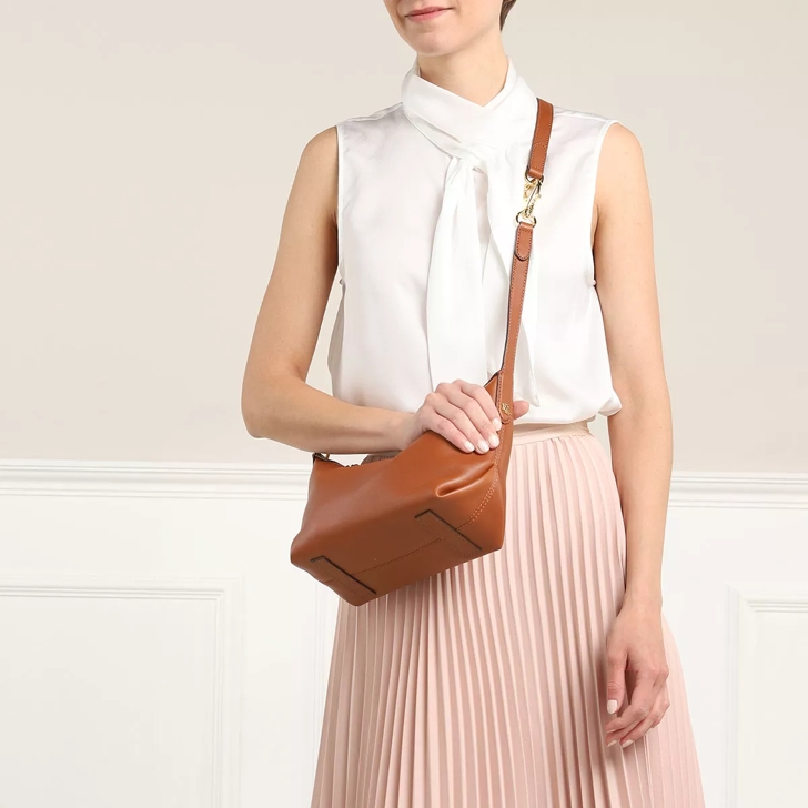 Lauren Ralph Lauren Leather Small Kassie Shoulder Bag - Lauren Tan