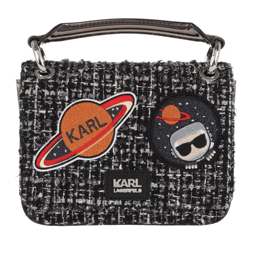 Karl Lagerfeld K/Space Tweed Shoulderbag Black Sac à bandoulière