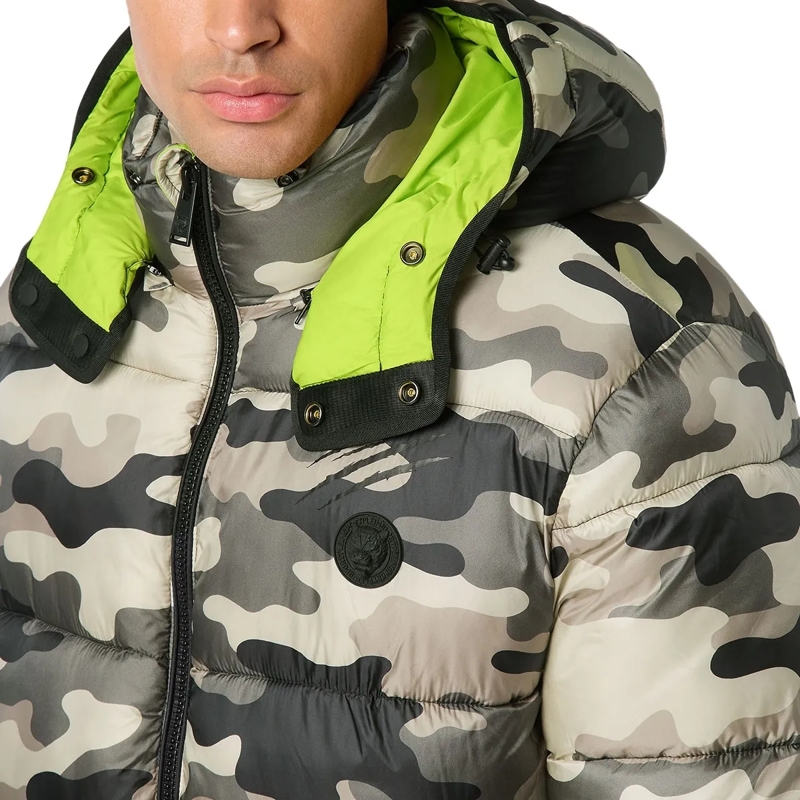 Plein Sport Lederjacke Jacke Camouflage schwarz(Image 5)