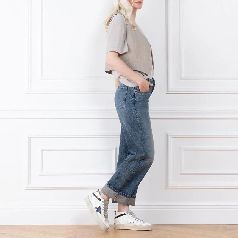 Golden Goose High-Top-Sneaker Mid Star High-Top Leather Sneakers White(Image 6)