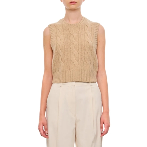 Polo Ralph Lauren Cableknit Sleeveless Pullover Neutrals Pullover