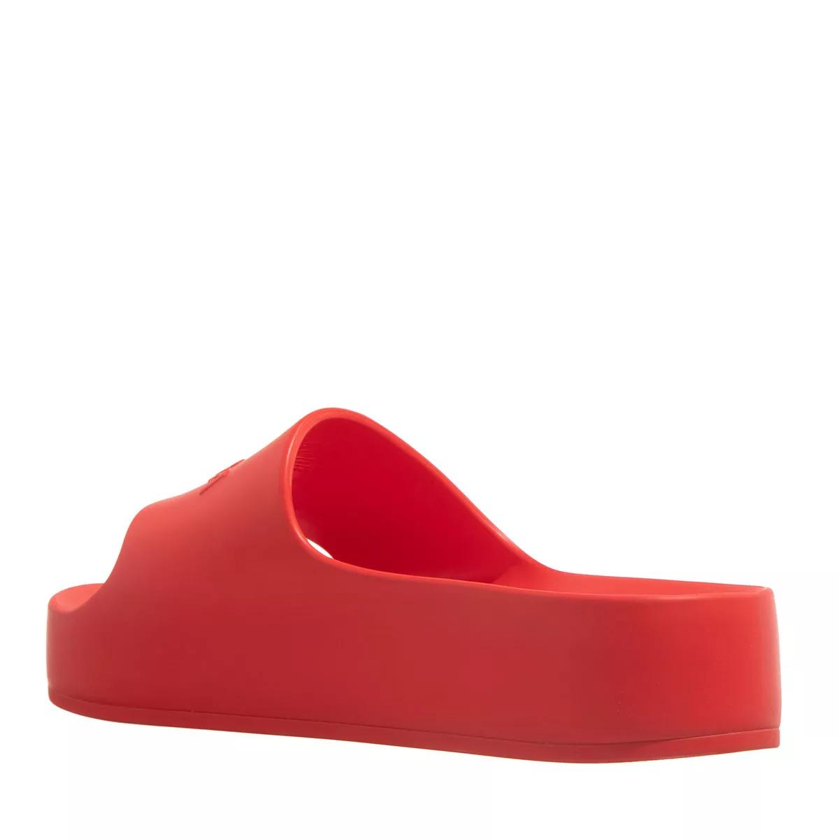 Red best sale balenciaga slides