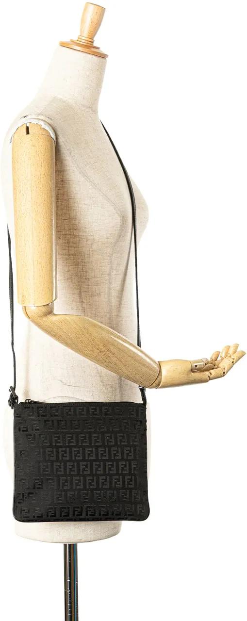Thumbnail - Fendi Hobo Bags - 2000-2010 Zucchino Canvas Crossbody - Gr. unisize - in Schwarz - für Damen