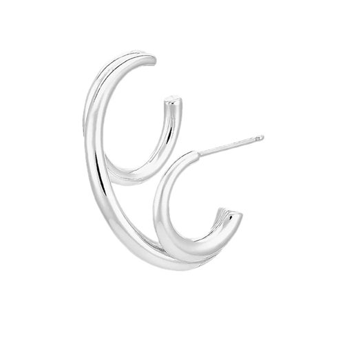 Charlotte Chesnais Triplet Single Earring Silver Stud