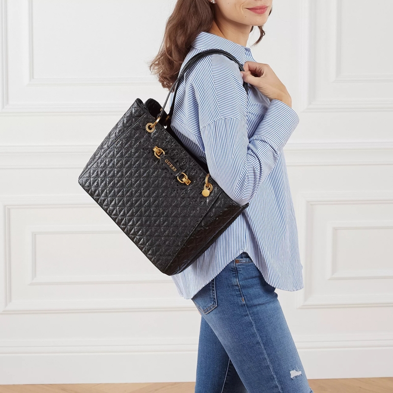 Guess Tote Aveta Noel Tote Black(Image 2)
