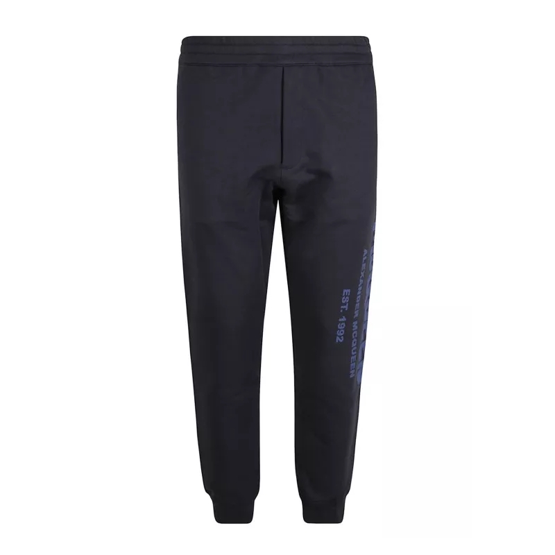 Alexander McQueen Jogginghose Cotton Logo Sweatpants Blue