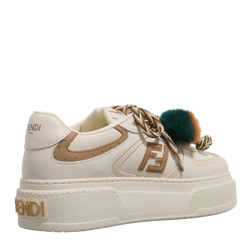 Fendi Plateau-Sneaker Match Platform Sneakers White(Image 3)