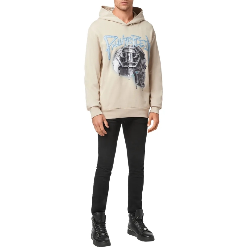 Philipp Plein Top Hoodie Skull beige(Image 4)