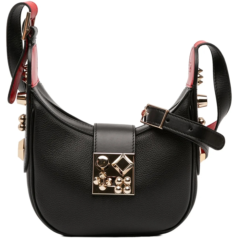 Christian Louboutin Schultertasche Mini Leather Carasky Crossbody schwarz