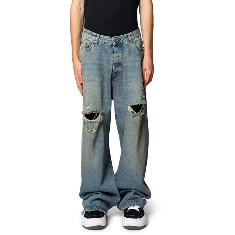 424 Jeans mit geradem Bein BIG DADDY DENIM JAPANESE VINTAGE WASHED BLUE blau