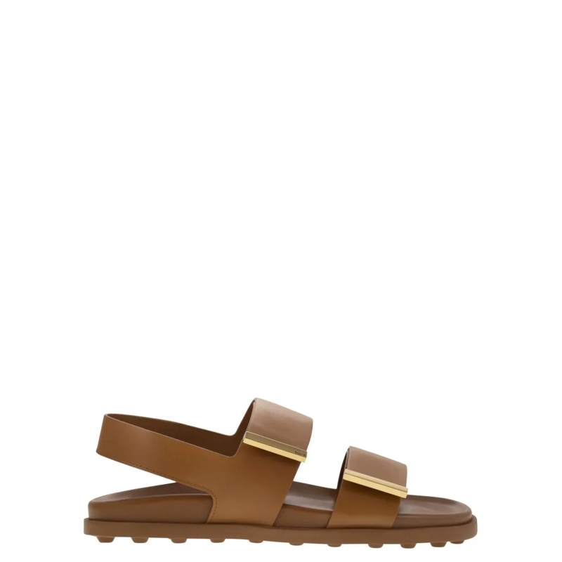 Tod's Sandalen Sandal With Two Leather Straps Brown