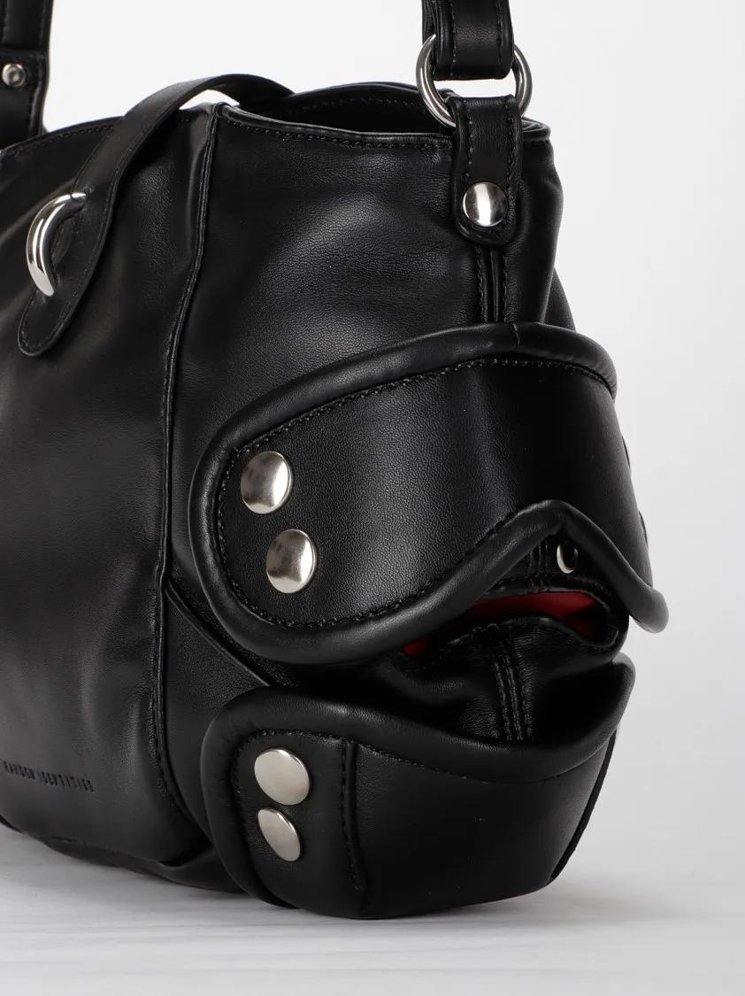 RANDOM IDENTITIES Hobo bags Shoulder Bag With Hook Closure in zwart