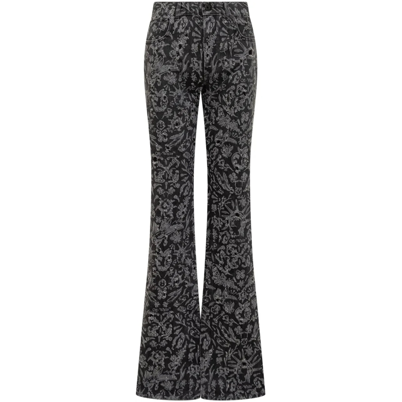 Off-White Jeans évasés Jeans Tattoo schwarz