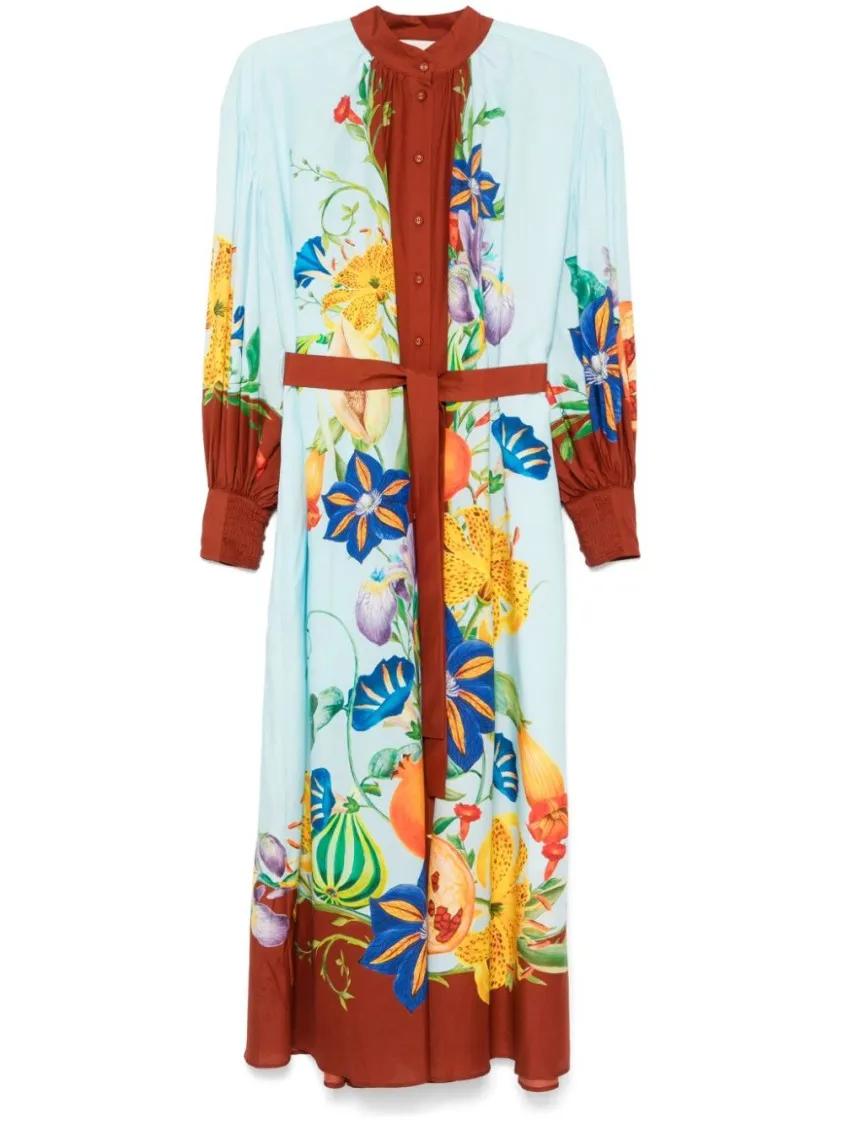 Thumbnail - Alemais - Dahlia Maxi Dress - Größe 8 - blau