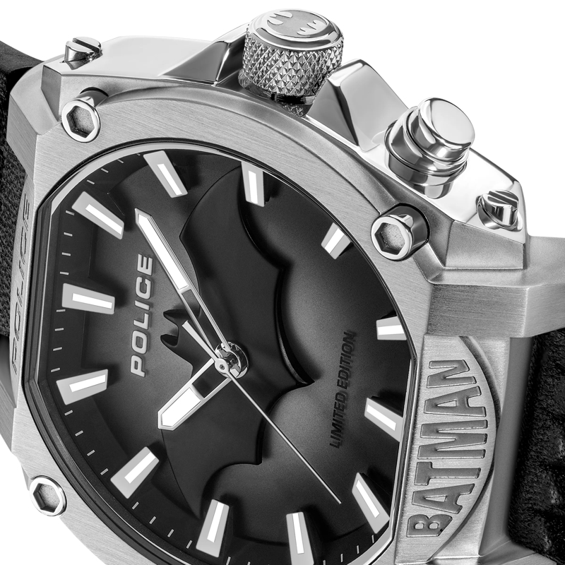 Police Automatikuhr Quarzuhr Batman schwarz(Image 4)