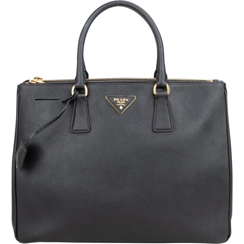 Prada Fourre-tout Prada Black Saffiano Leather Galleria Handbag schwarz