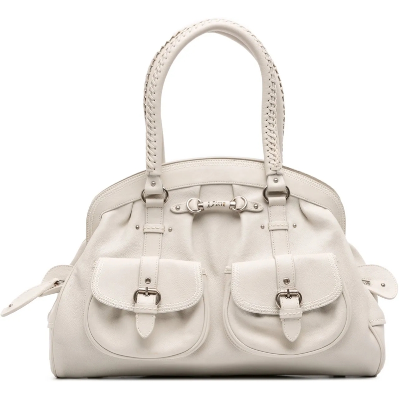 Christian Dior Tote Large Calfskin My Dior Frame Handbag weiß