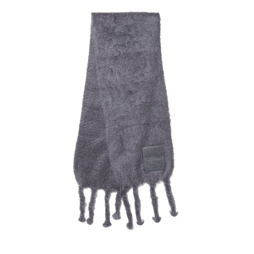 Loewe Wool Scarf Schal Dark Grey