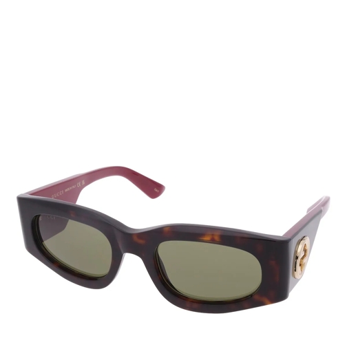 Gucci Lunettes de soleil GG1664S-002 Havana-Red-Green