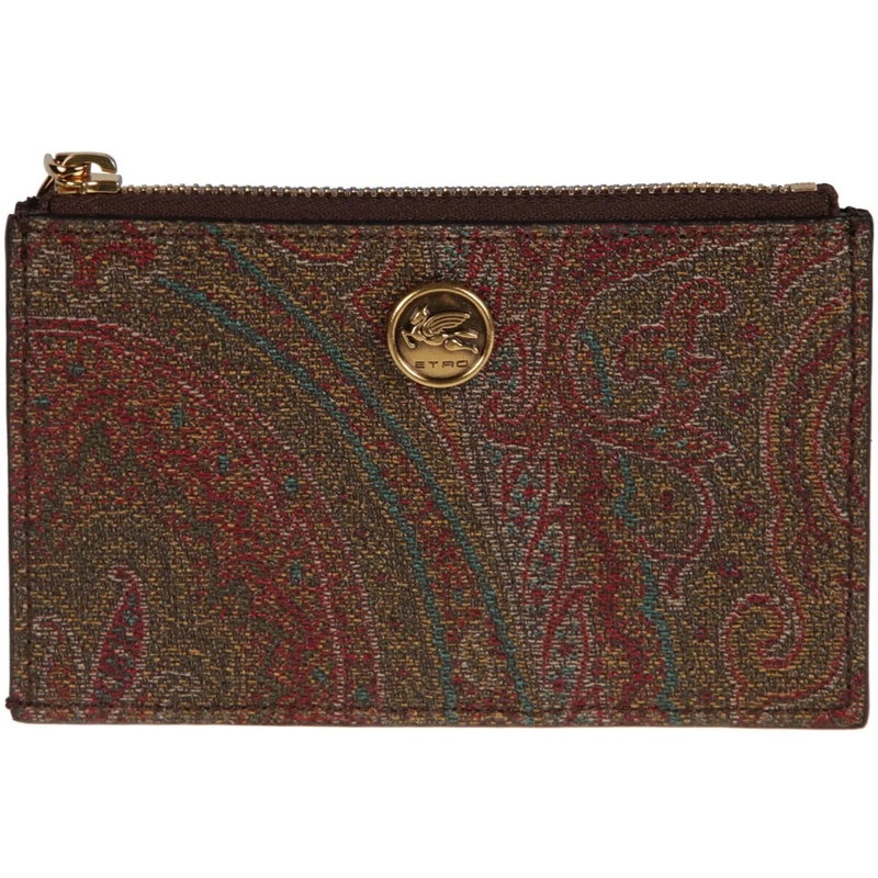 Etro Geldbörse Arnica Credit Card Holder Brown braun