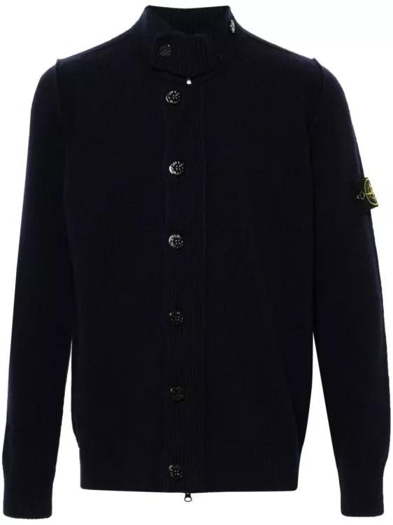 Stone Island - Compass-Badge High-Neck Jumper - Größe L - black