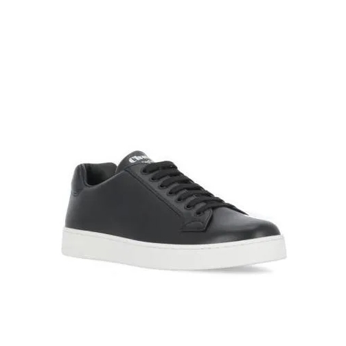 Church's Black Smooth Leather Sneakers Black lage-top sneaker