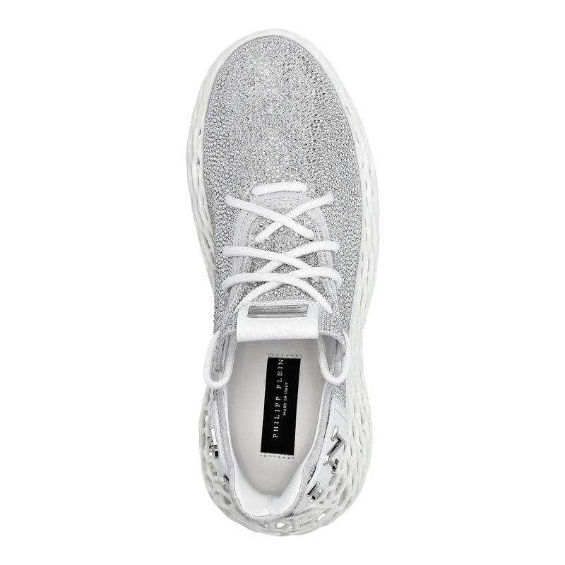 Philipp Plein Low-Top-Sneaker Runner Sneaker Skeleton Mit Schmucksteinen silber(Image 2)