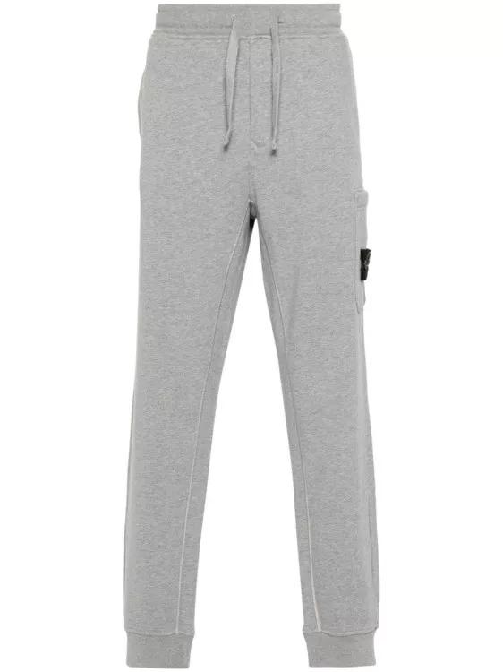 Stone Island - Copy Of Compass-Patch Cotton Track Pants - Größe XXL - dark gray