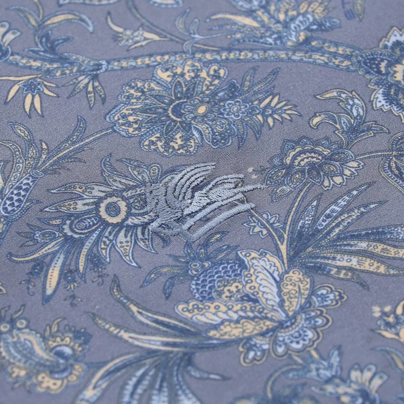 Etro Hemd Slim-Fit Hemd aus Baumwoll-Mix blau(Image 4)