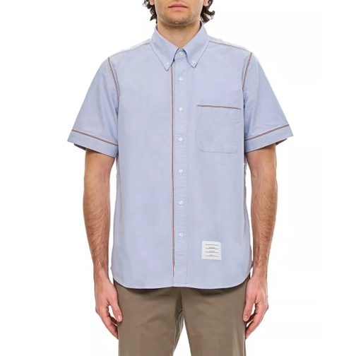 Thom Browne Cotton Button Down Shirt Blue 