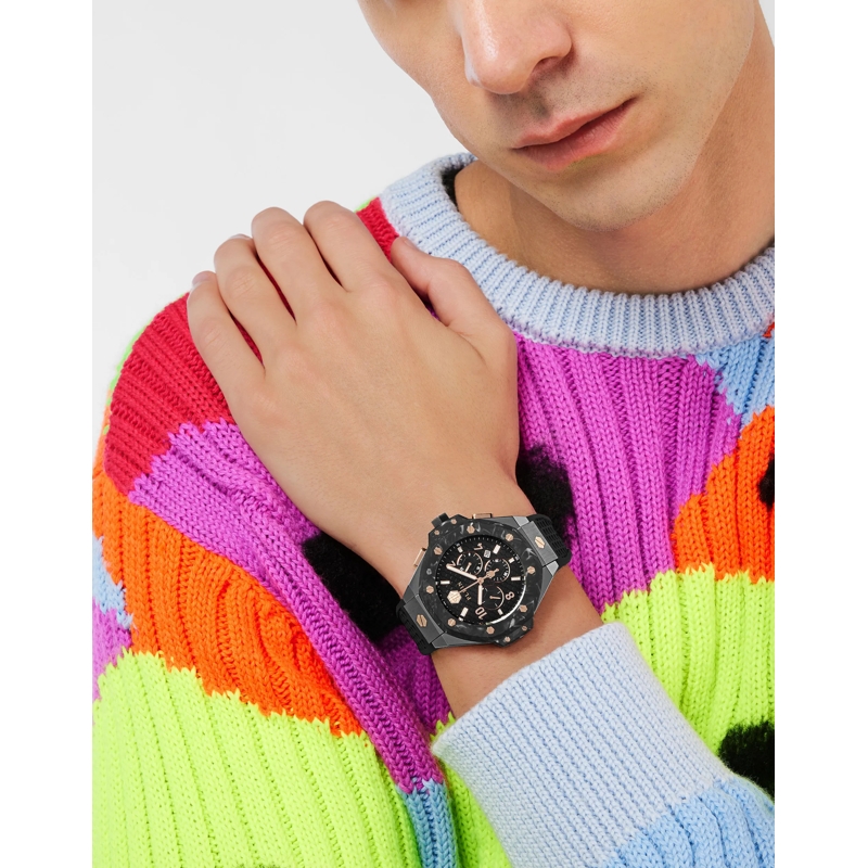 Philipp Plein Chronograph Quarz-Chronographenuhr Plein Chrono Royal 46 Mm schwarz(Image 4)