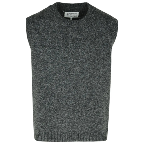 Maison Margiela Pull Grey Wool Vest Grey