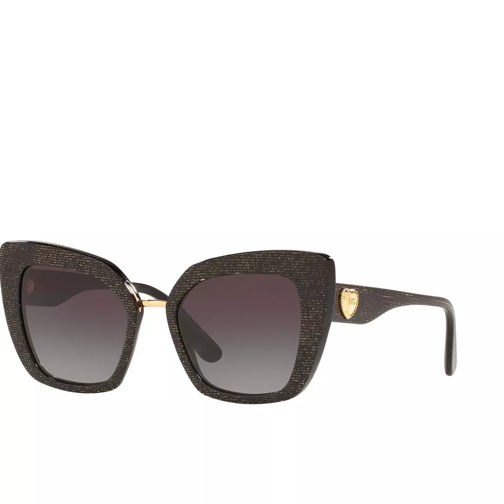 Dolce&Gabbana Women Sunglasses Origin 0DG4359 Glitter Gold Striped Black Sonnenbrille