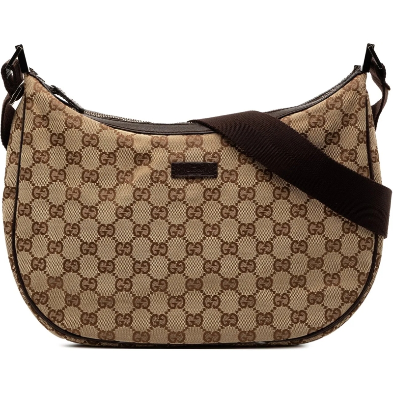 Gucci Schultertasche GG Canvas Crossbody braun