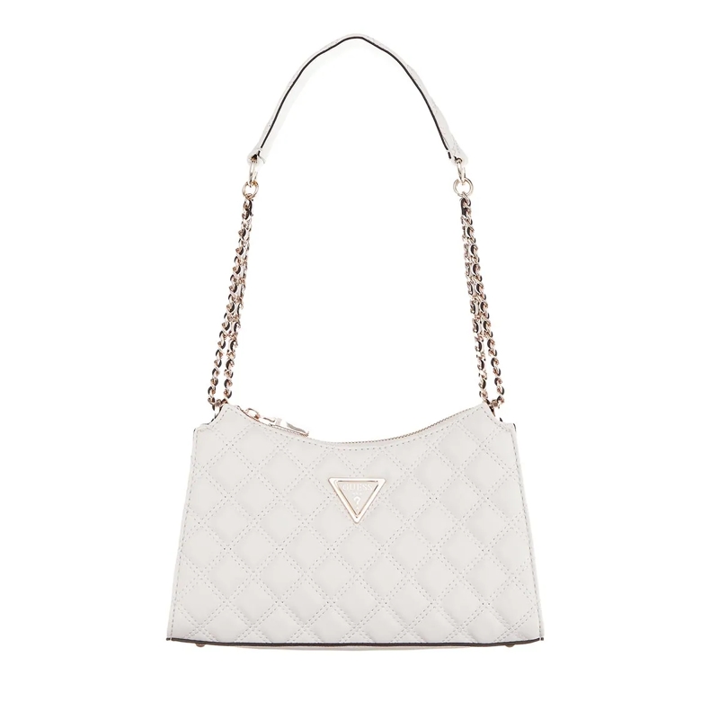 Guess Schultertasche Giully Top Zip Shoulder Bag Off White