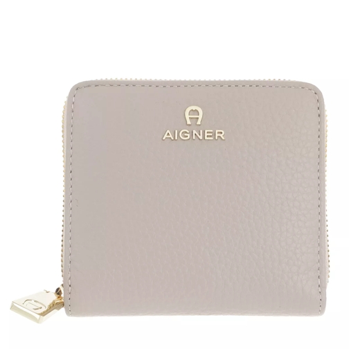 AIGNER Ivy Wallet Clay Grey Portemonnaie mit Zip-Around-Reißverschluss