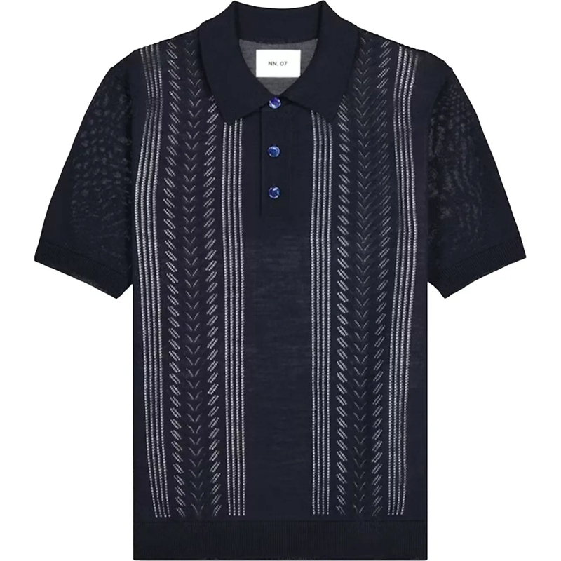 NN. 07 Polo No Nationality Thor Ss Polos Donkerblauw Thor Ss 6 blau