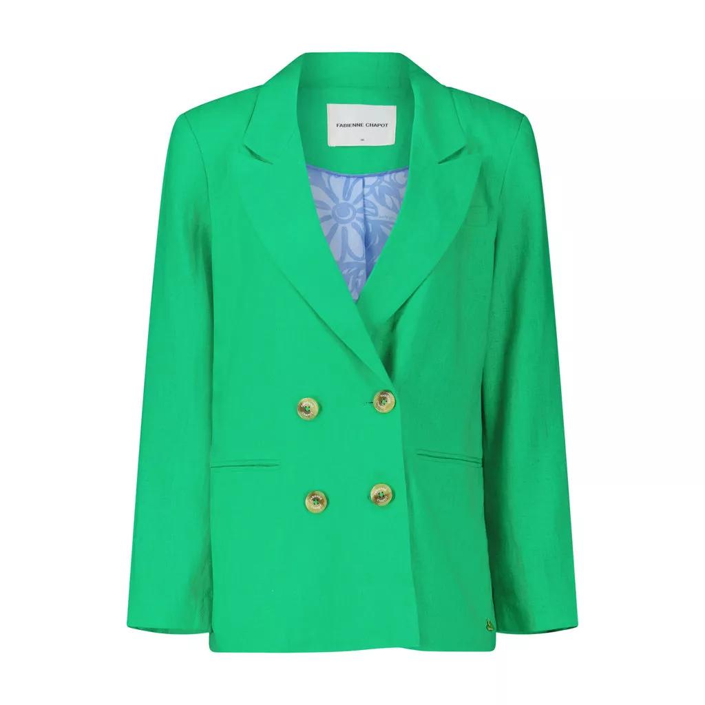 Thumbnail - Fabienne Chapot - Roger Blazer mit Leinen - Größe 34 - green