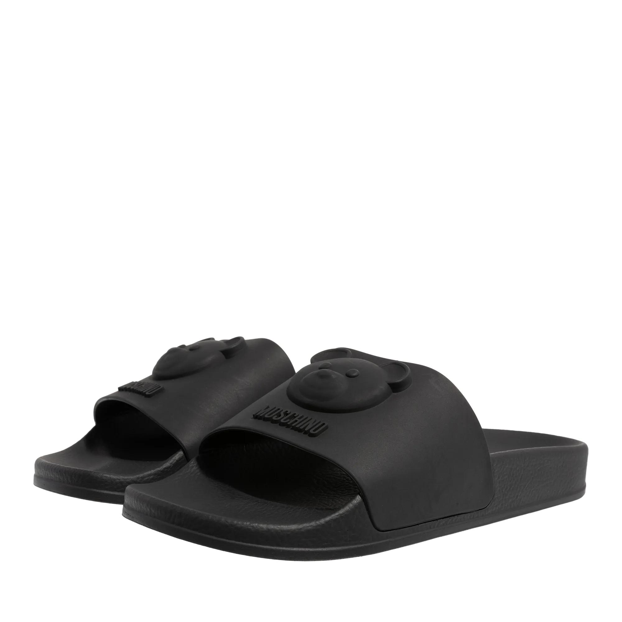 Moschino Slipper & Pantoletten - Pool Slide - Gr. 37 (EU) - in Schwarz - für Damen